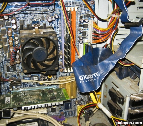 Inside my Dads old pc